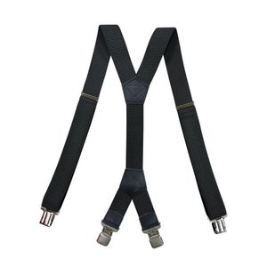 Mens Heavy Duty Large Size bretels Verstelbare elastische beugels 4 cm breed x terug 4 sterke metalen clips broek broek band riem