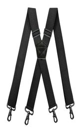 Bretelles de travail robustes pour hommes, forme XS de 38 cm de large, avec 4 mousquetons pivotants, bretelles élastiques réglables pour pantalon de motard et de Snowboard3504039
