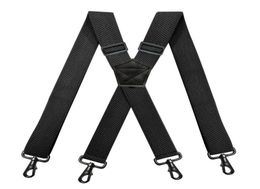 Bretelles de travail robustes pour hommes, forme XS de 38 cm de large, avec 4 mousquetons pivotants, bretelles élastiques réglables pour pantalon de motard et de snowboard7344742