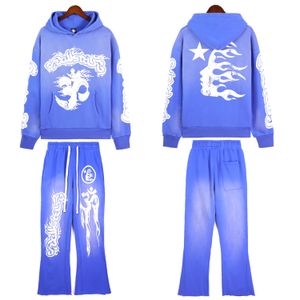 Hommes Hellstar Tracksu High Street Sweat-shirts surdimensionnés Pantalons de jogging Hommes Designer Sweatsu Sweats à capuche Vestes de sport de mode Jogging s