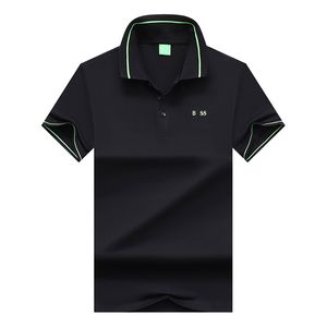 Hommes de haute qualité mode hommes T-shirt col Polo pur coton haut respirant chemise d'affaires M-XXXL