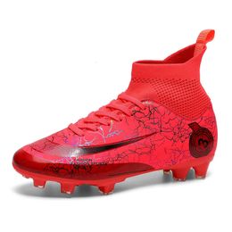 Hoge voetbalschoenen voor heren TFFG AntiSlip Kwaliteit Voetbalschoenen Duurzame en ademende buitenschoenen voor kinderen 240104