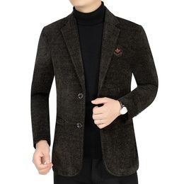 Costume en laine pour hommes, haut de gamme, allinone business, beau, slim, décontracté, veste en tweed, 240110
