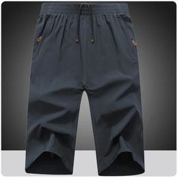 Heren wandelen Shorts Lichtgewicht 34 Lang voor mannen Streetwear Cargo Short Work Travel Training Pants 7XL 8xl 9XL 240412