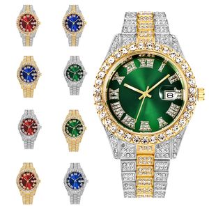 Mens Hip Hop Horloge Roestvrijstalen Diamond Watchs