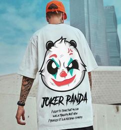 Mens Hiphop T-shirt avec Panda Pattern Boys 2021 Summer Streetwear Clothes 7 Styles for Whole Asian Size7627551