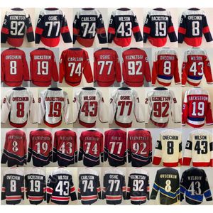 Heren Hockey 92 Evgeny Kuznetsov Jerseys Revers Retro 74 John Carlson 8 Alex Ovechkin 19 Nicklas Backstrom 43 Tom Wilson 77 TJ Oshie Alternate Stitch Stadium Series