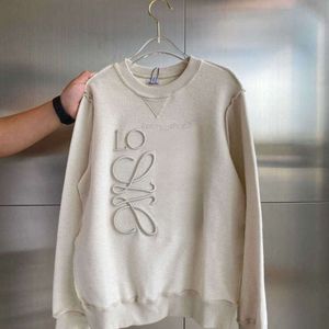 Heren Hoodes Sweatshrts Herfst Loewee Sweatshrt Desgner Sweater Fashon Embrodery Pullover Ronde hals Lange mouwen Shrt Heren Dames Reverse Wear Hoode