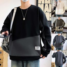 Sudadera con capucha para hombre, temporada primavera y otoño 2024, nueva moda, camiseta informal versátil de manga larga, capa superior, camiseta inferior para hombre