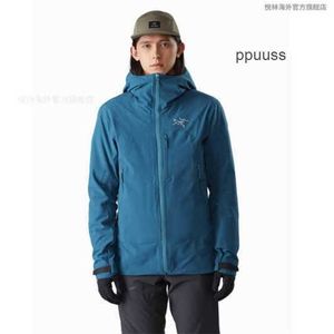 Sweat à capuche pour hommes Arcter Designer Vestes Beta Procline Coupe-vent imperméable Ski Charge Manteau Gris Glitch WN-KYO4