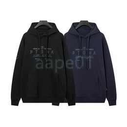 Hoods Hoodie Design Letter Printing Long Sleeve Sweater Mode Brand Pullover High Street Fashion Round Round Neck Top