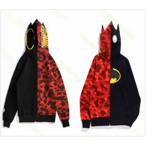 Heren hoodie Designer hoodies Reflecterende dames sweatshirts Truien Hoody Oversized kleur Camo Shark Wide Full Zip Double Cap Borduren 9 23