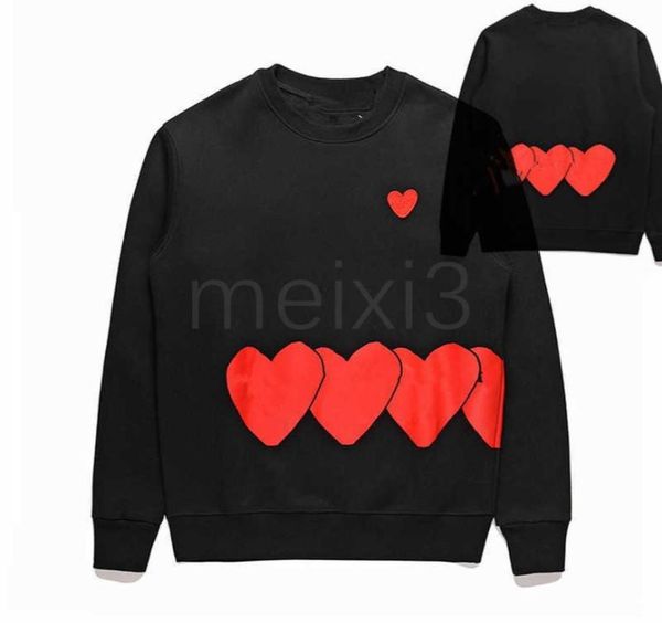 Sudadera con capucha para hombre Red Heart Hoody Diseñador Cuello redondo Sudaderas para mujer Moda Oneck Love Top Ropa Alta calidad Jumper Carta P7084531