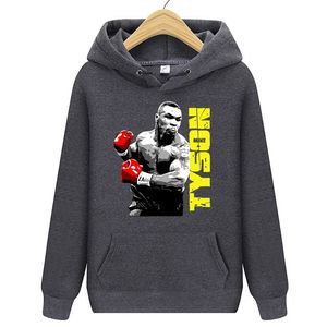 Heren hoodie sweatshirt heren/dames wandelen klimmen trui met capuchon jeugdjongen skateboard sportkleding Mike Tyson poster bedrukte jersey