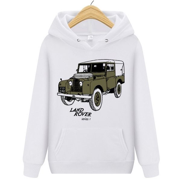 Sweat à capuche pour hommes / femmes Pull à capuche en plein air Land Car Rover 90 Totally Perfection SUV Sportwear maillot de fitness pour jeunes