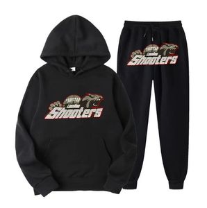 Hoodie Hoodie Trapstar Shooters Tracksuit Rainbow HooDedembroidy La lettre en peluche décoration épais hommes et femmes Sportswear Suit Pantalon