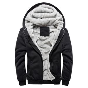 Hoodie Hoodie Winter Fula Fleece Zipper Sweater Veste Diswear Coat Top 4 Couleurs Taille asiatique M-5XL