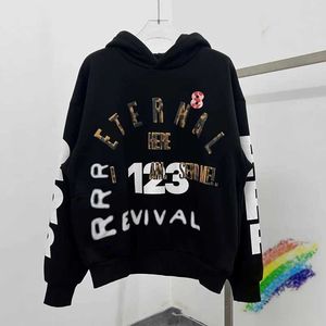 Mens Hoodie2023fw RRR123 Heren Hoodie Best Kwaliteit Puff gedrukt RRR-123 PULLOVER