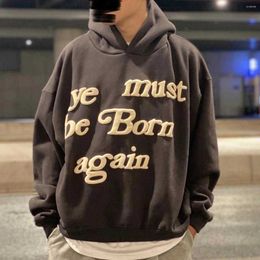 Heren Hoodies 12 Kleuren Letter Bladerdeeg Fleece Trui Met Capuchon Voor Mannen En Vrouwen Ropa Hombre Y2k Baggy Sweatshirts Oversized Sudaderas 1 W2GC