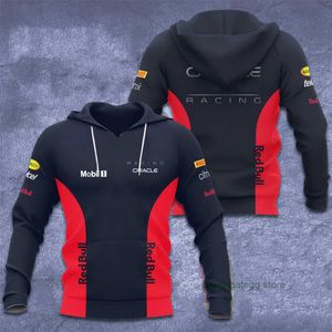 Sweats à capuche pour hommes 2023/2024 Nouvelle F1 Formula One Racing Team Sweatshirts Dernier automne et hiver Zipper 3D Print Road Veste de mode décontractée O6x7