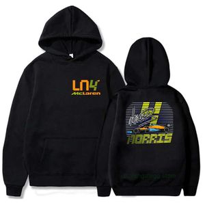 Sweats à capuche pour hommes 2023/2024 Nouveaux sweats de l'équipe de course de Formule 1 F1 Meme Lord Lando Norris 4 Enfants Y2k Vêtements Jeux drôles Vêtements pour filles Harajuku Bébés garçons Long Sle Xsze