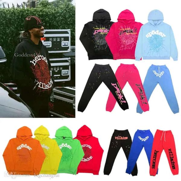 Sweats à capuche pour hommes 2023 Nouveau Sky Blue Sp5der Hommes Femmes 1 Hip Hop Young Thug Spider Sweat à capuche dans le monde entier 555555 Sweatshirts Imprimer Pull H S8f1 # Fcoat Cheap Loe