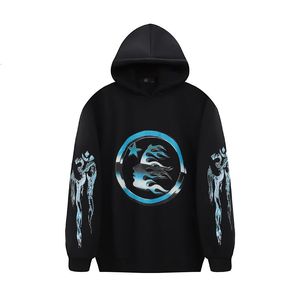 Mens Hoodies 3D Metal Relief Print Pullout Hoodie Unisex Street Apparel Y2k Pocket Wool Sweatshirt Rope Hombre Casual Sudaderas 231030