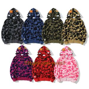 Sweats à capuche pour hommes Camouflage Sweat à capuche Zip Jacket Designer Pull à capuche Sweats à capuche Femmes Sportswear Sweat-shirt Streetwear Taille asiatique Pull unisexe Conception à fermeture éclair complète 32