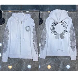 Heren Hoodies Designer Winter Sweatshirts Hartkap Hoodie CH lange mouw jas losse jas hoody moody vrouw hiphop rits omhoog S2