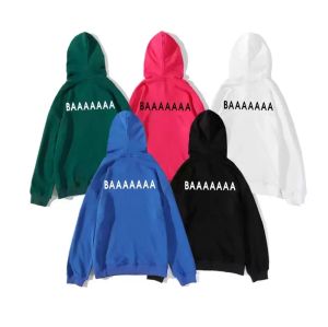 Heren Hoodies Fashion Womens Sweatshirts Designer Hoodie Set Head Hip Hop Hoge kwaliteit comfortabele lange mouw Multicolor Balencaigaity Zaup