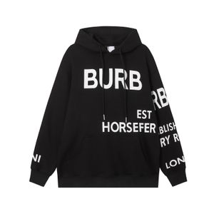 Mens Hoodies Hoody Pulôver Moletons Soltos Manga Longa Jumper Mens Mulheres Tops Roupas Moda Preto Com Capuz Com Bordado Suéteres de Alta Qualidade BU01