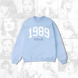 Heren Hoodies Kpop T.S 1989 2023tail de ERA Tour losse cartoon o-neck Cardigan lange mouwen pullover jas katoen y2k oversize schattig sweatshirt 240412