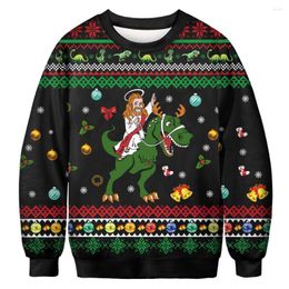 heren hoodies Heren Truien Mannen Vrouwen Kerst Cosplay Grappige Buste Print 3D Hoodies Kerstman Koppels Sweatshirts T-shirt Rits Jas Harajuku Pullover2023