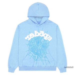 Sweats à capuche pour hommes New Sky Sp5der Hommes Femmes 1 Hip Hop Young Thug Spider Sweat à capuche dans le monde entier 555555 Sweatshirts Imprimer Pull à capuche Light Blu Cheap Mac 4EZT