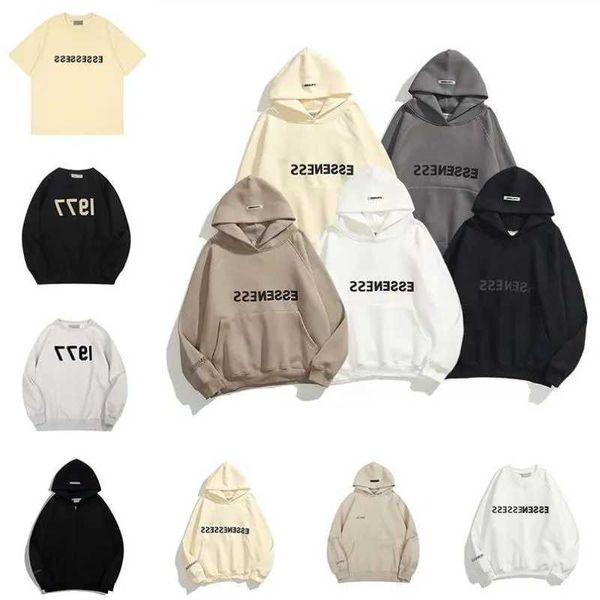 Hoodies pour hommes Pullover Sweatshirts Designer Femmes Reflective Letter Hoody Fashion Loose Ess Streetwear Vêtements High Street Tracksuit Su HVUH I3E1