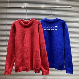 Pulls à capuche pour hommes Pulls Sweatshirts Lettre Jacquard Looseness Pull à manches longues Pull Casual Crewneck Lâche Imprimé Automne Deux styles back lette S11