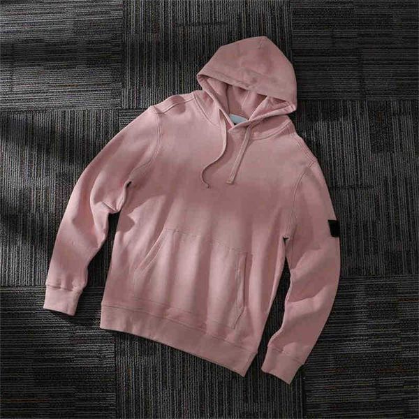 Sweat-shirt à capuche pour hommes, automne et hiver, style italien, couple, épais, décontracté, badge, pull à manches longues, 4 couleurs