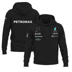 Sudaderas con capucha para hombre Sudaderas 2023 F1 Primavera y otoño Nueva sudadera con capucha transpirable para hombre Nueva temporada Petronas Racing Sudadera informal Sudadera con capucha informal