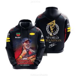 Sudaderas con capucha para hombre 2023 Racer Color rojo Bull Sudadera con capucha F1 traje de carreras uniforme de equipo de Fórmula Uno sudadera de motocicleta F1 Ov