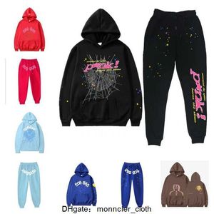 Sweats à capuche pour hommes Sweatshirts 2024 Nouveau Sky Blue Sp5der Sweat à capuche Hommes Femmes Hip Hop Jeune Thug Spider World Wide 555555 Pull à capuche ZRL9