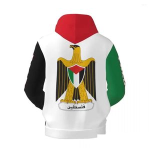 Heren Hoodies Sweatshirts 3D Casual hoodie Palestijne vlag Emblem Palestijnse polyester uni mannen vrouwen Harajuku fleece sweatshirt plevier dhyjq