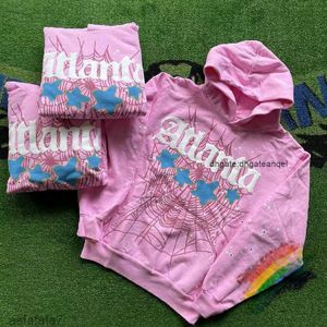 Hoodies pour hommes Sweatshirts atlanta rose sweat à sweat à sweat femmes femmes de haute qualité young thug web lettre pullaire S373