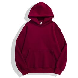 Heren Hoodies Sweatshirts Herfst 500G Capuchon En Fleece Hoodie Aangepaste Mannelijke Retro Paar Werkkleding Gedrukt Logo Drop Delivery Otjtd