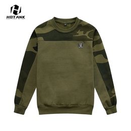 Hommes Hoodies Sweats Automne Patchwork Sweat Hip Hop Classique Camouflage Casual Lâche ONeck À Manches Longues Pull Hommes 221007