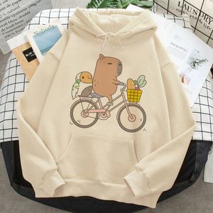 Mens Hoodies Sweatshirts Capybara Hoodies Vrouw Korea Hip Hop Anime Harajuku Women Hoody Gedrukt 230228