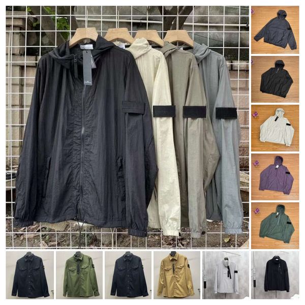 Sweats à capuche pour hommes Sweatshirts Compagnie CP Vêtements d'extérieur Badges Chemise à fermeture éclair Veste de style ample Printemps Oxford Portable High Street Stones Island Jackets 1h3y 7e0zs