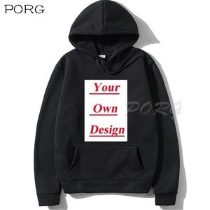 Hoodies voor heren Sweatshirts Aangepaste hoodies Zwart Wit Roze Rood Grijs Marineblauw Hoodie Street chic Winter Heren Hoodies Unisex Hoodie Polyester Eigen patroon 220921