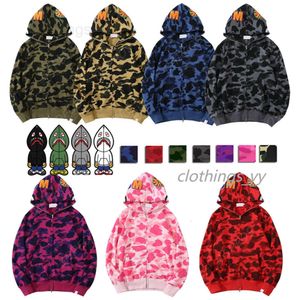 Hoodies pour hommes Sweatshirts Designer Sweat à capuche Full Zip Up pour femme Camouflage noire Camouflage à capuche Sweat à capuche Sweat-shirt Womens Fleeve Tech Tech Cardigan