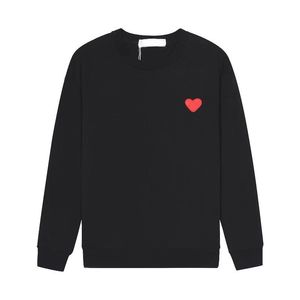 Sudaderas con capucha para hombre Sudaderas con capucha de diseño Juego de lujo Clásico Pequeño corazón rojo Suéter con capucha Manga larga Terry Algodón Pareja Abrigo Suelto Moda Felpa Cómodo Top L