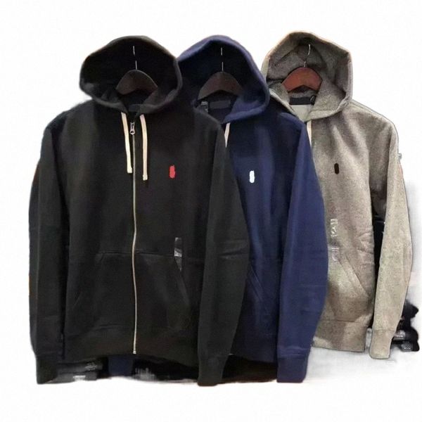 Sweats à capuche pour hommes Sweatshirts Designer Hommes Pull Zip Demi-Sweat à capuche Vestes de chevaux lâches Polo Mens Clothig Top Taille asiatique XXL m9eU #